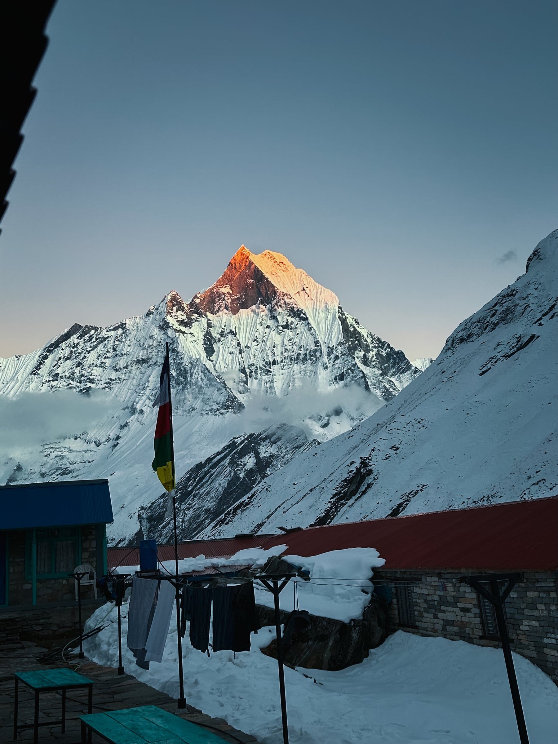 Annapurna peaks from base camp