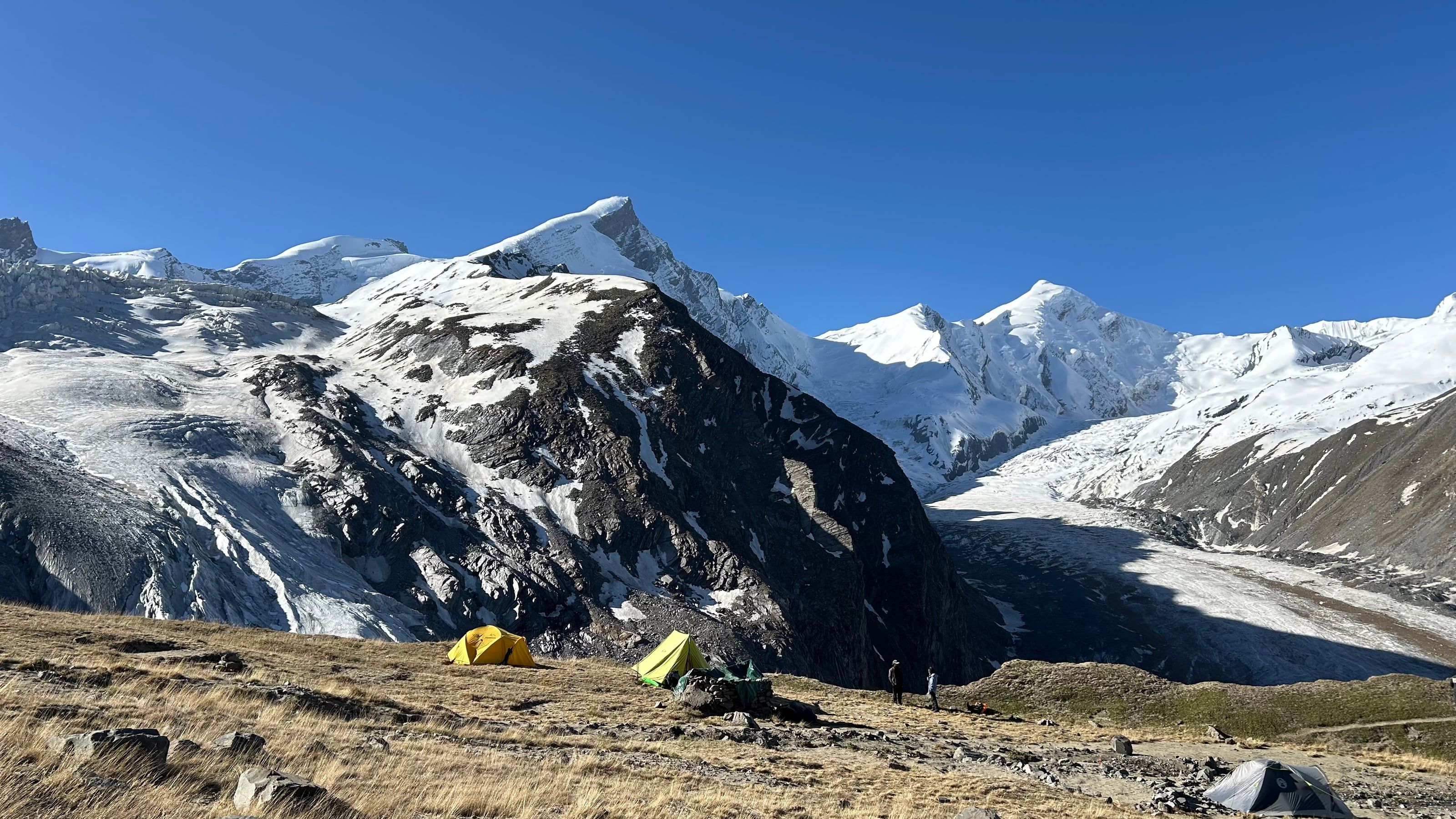 Base camp under Black Peak