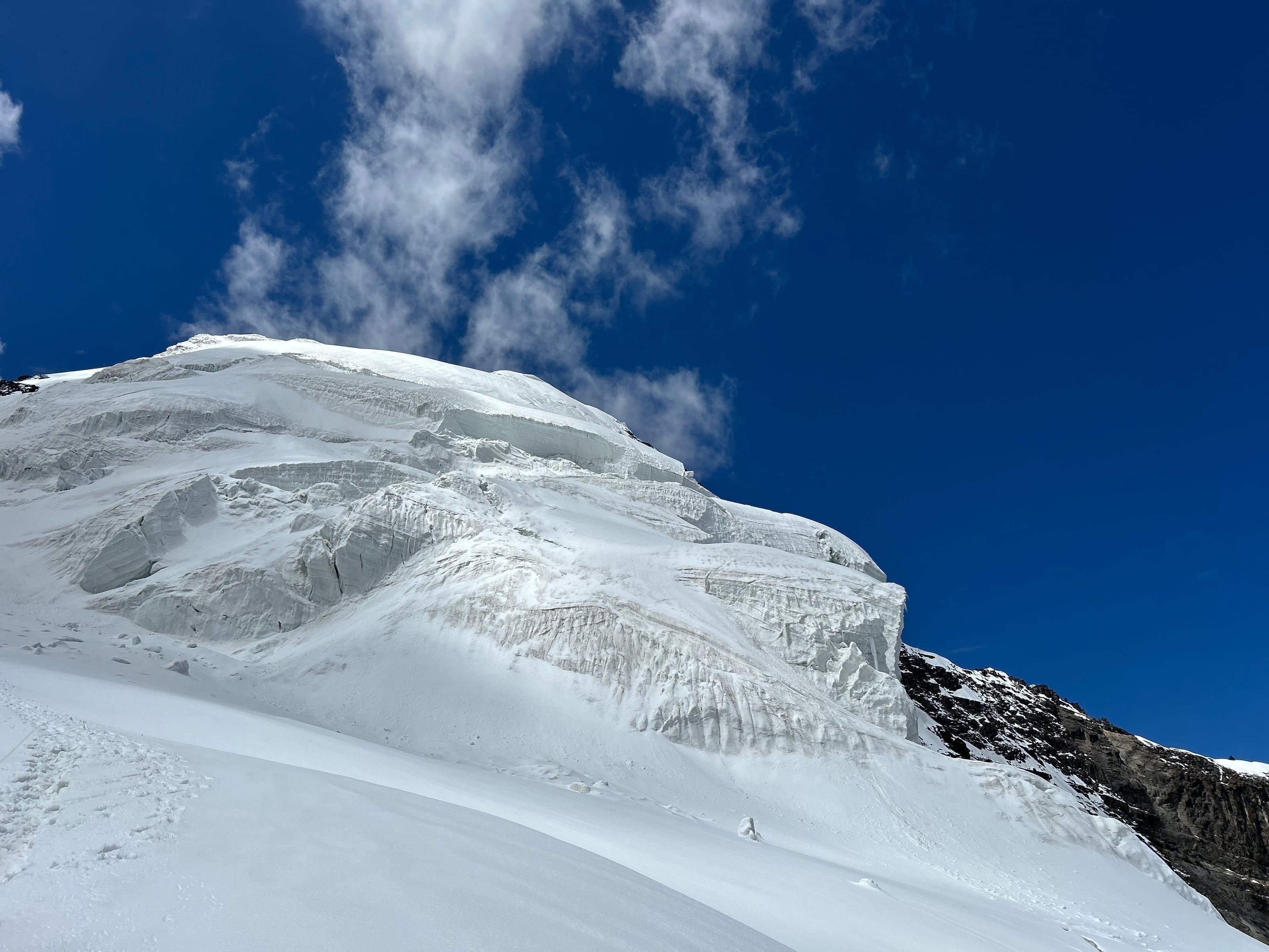 Kang Yatse I — Glaciated Headwall Bluebird, Ladakh, India